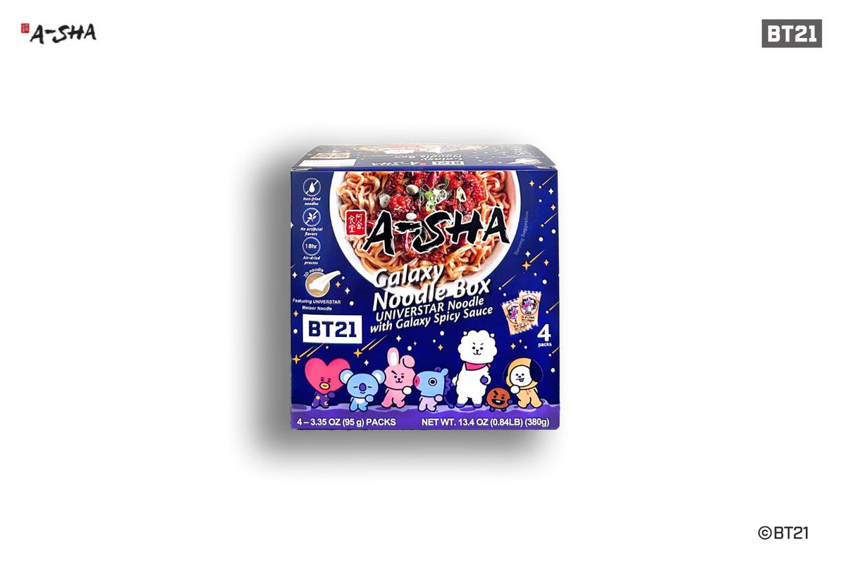 Bt21 A-sha Galaxy Variety Noodle Box - 26.8oz/8ct : Target