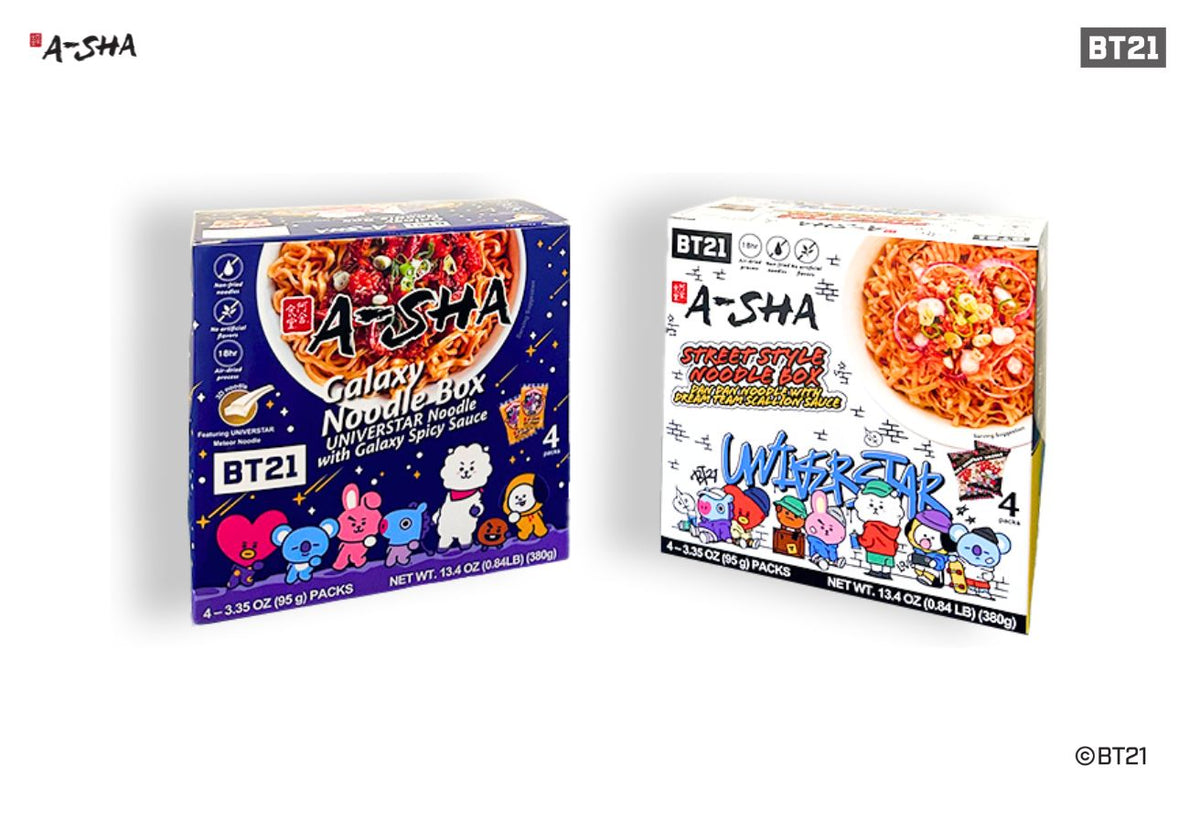 Bt21 A-sha Galaxy Variety Noodle Box - 26.8oz/8ct : Target