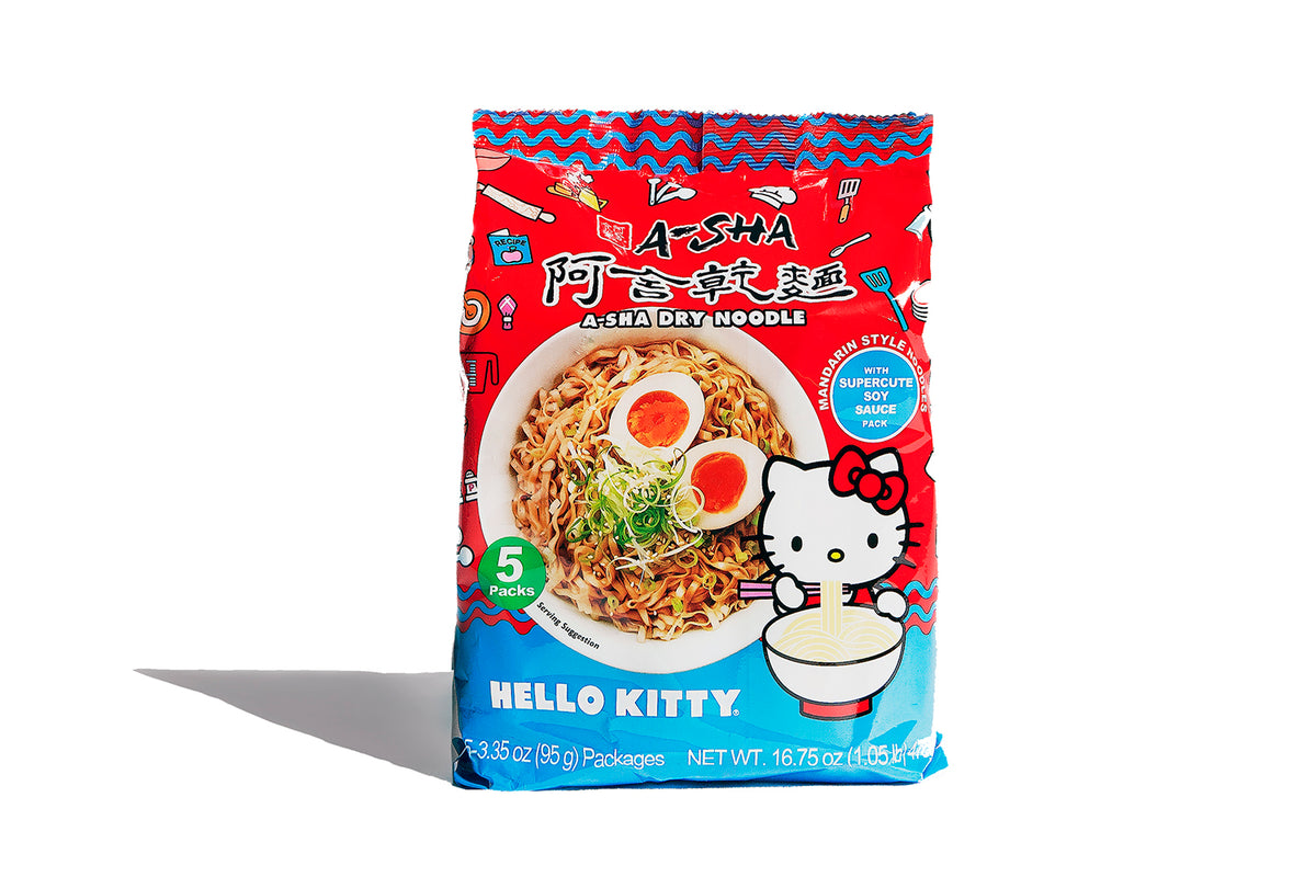 Hello Kitty Mandarin Noodles Supercute Soy Sauce (1 set with 5 packs