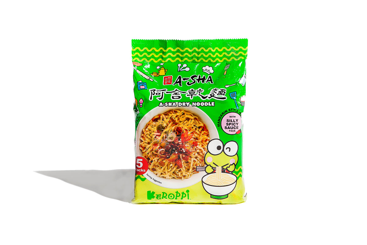 Keroppi Noodles - Silly Spicy Sauce (1 set with 5 packs) | A-Sha