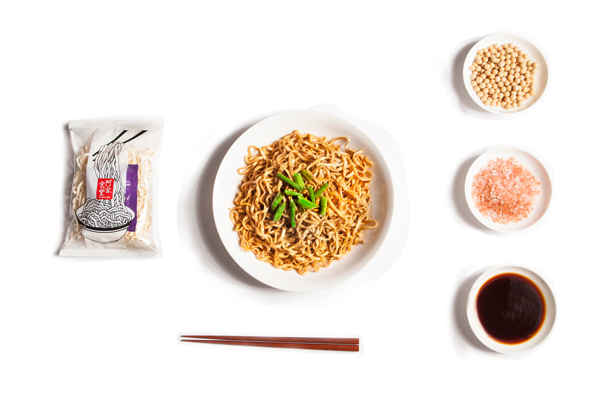 Meteor Noodles with Zha Jiang Sauce ASha Foods USA