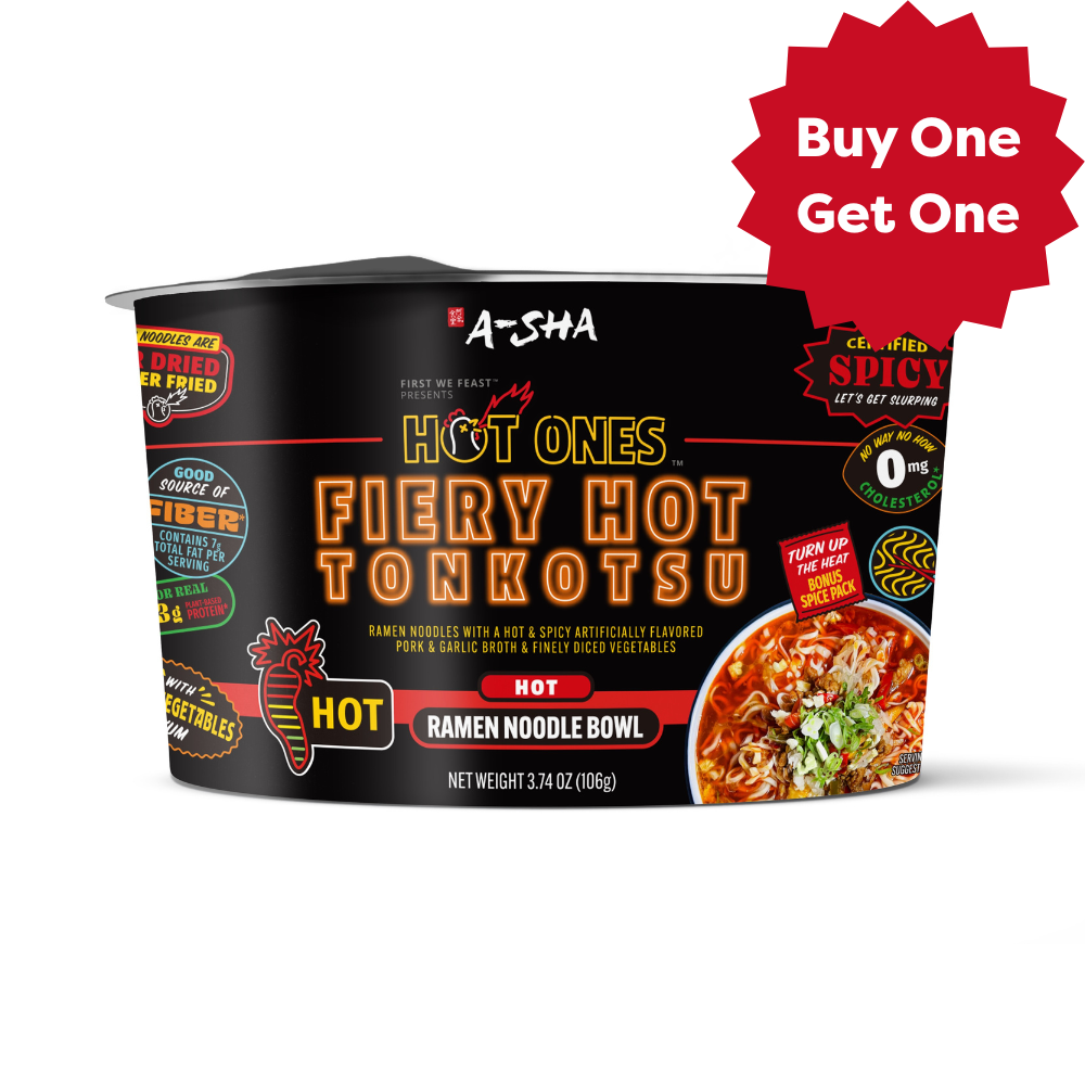 A-SHA x HOT ONES FIERY HOT TONKOTSU NOODLES 6PK