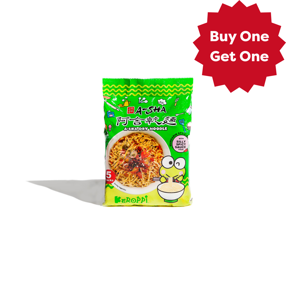 Keroppi Mandarin Noodles with Silly Spicy Sauce