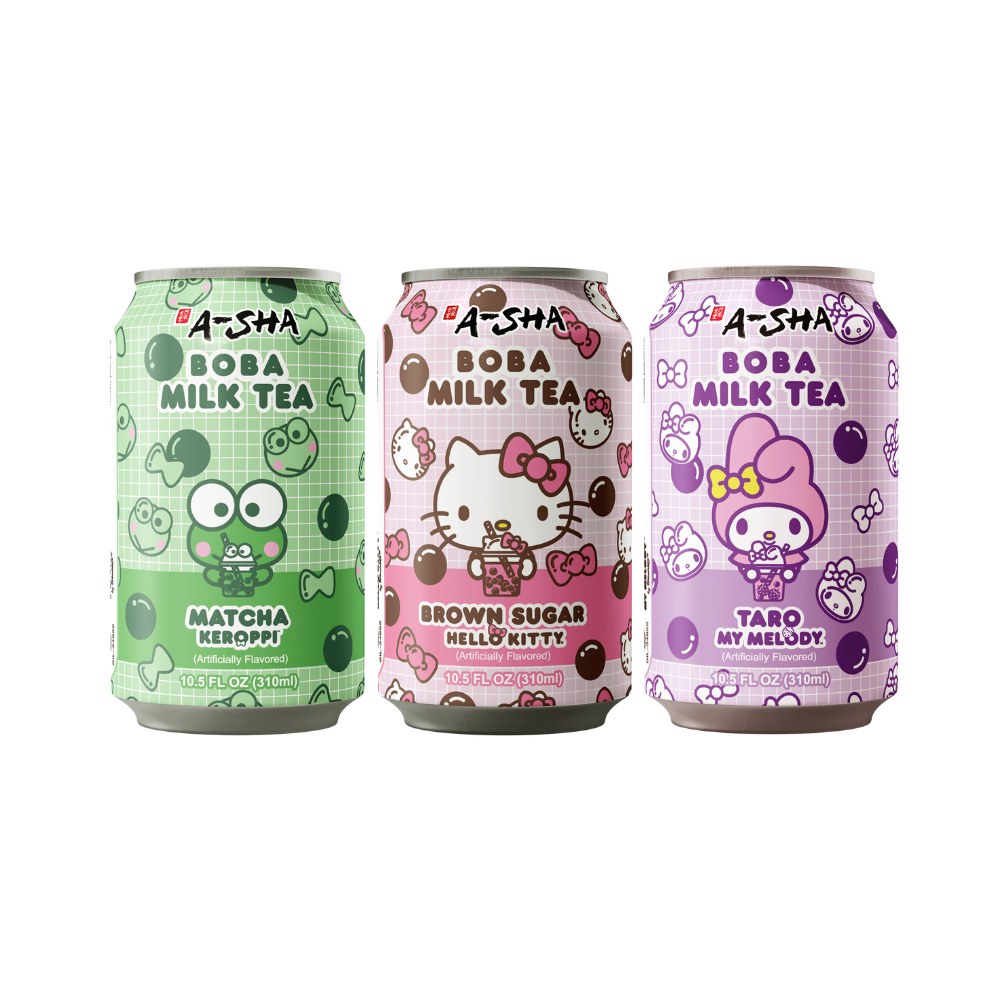 ☆Milk tea☆ Hello Kitty Boba Cans | A-Sha Foods USA