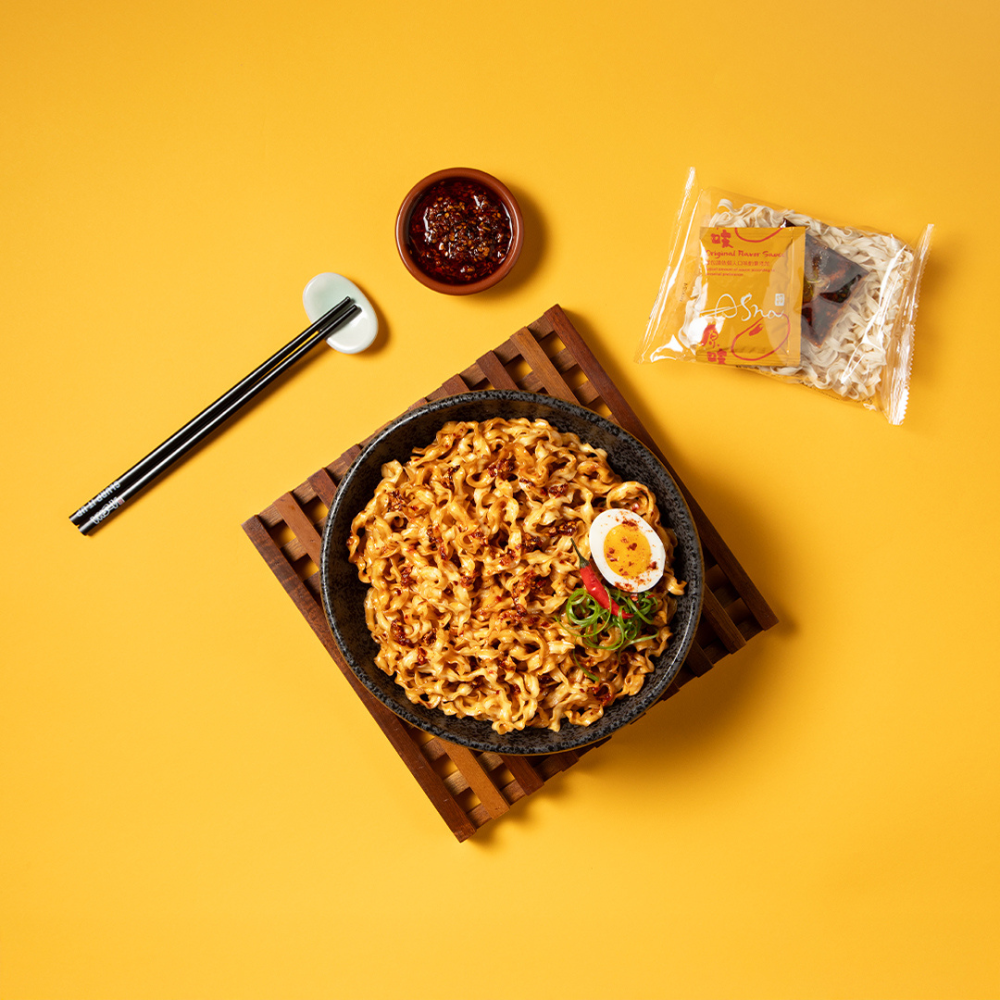 A-Sha Chili Crisp Squiggly Noodle