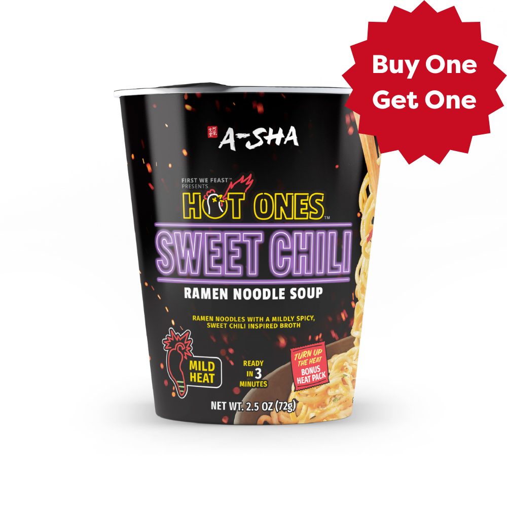 A-SHA x HOT ONES SWEET CHILI NOODLES 6PK