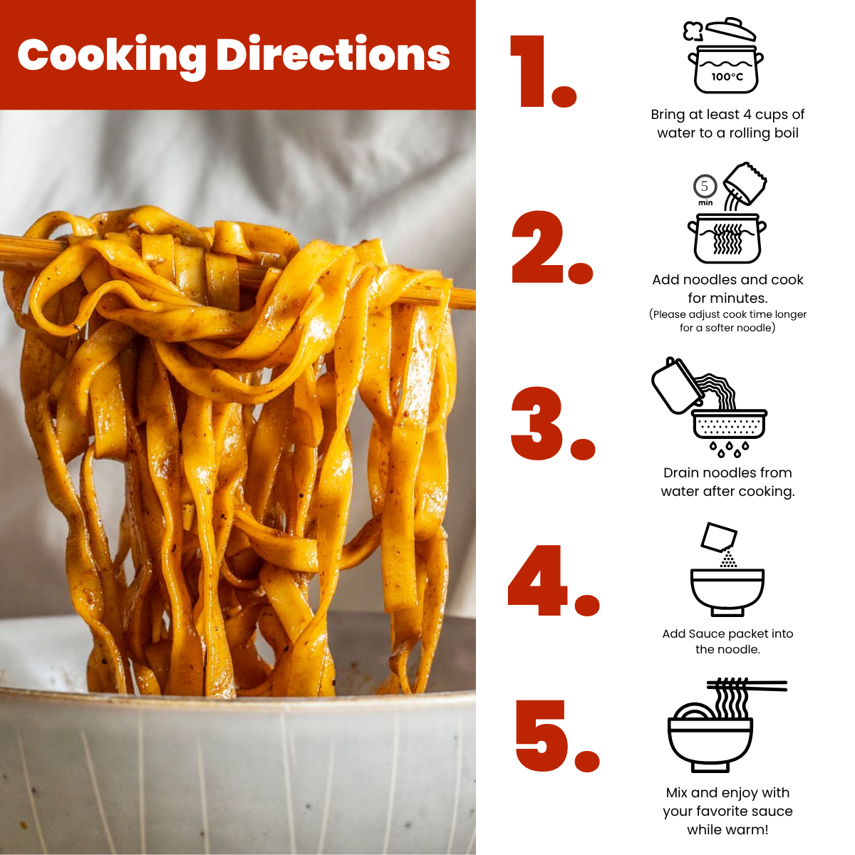 A-Sha Garlic Soy Thin Street Noodle Box (4 Packs) | A-Sha Foods USA