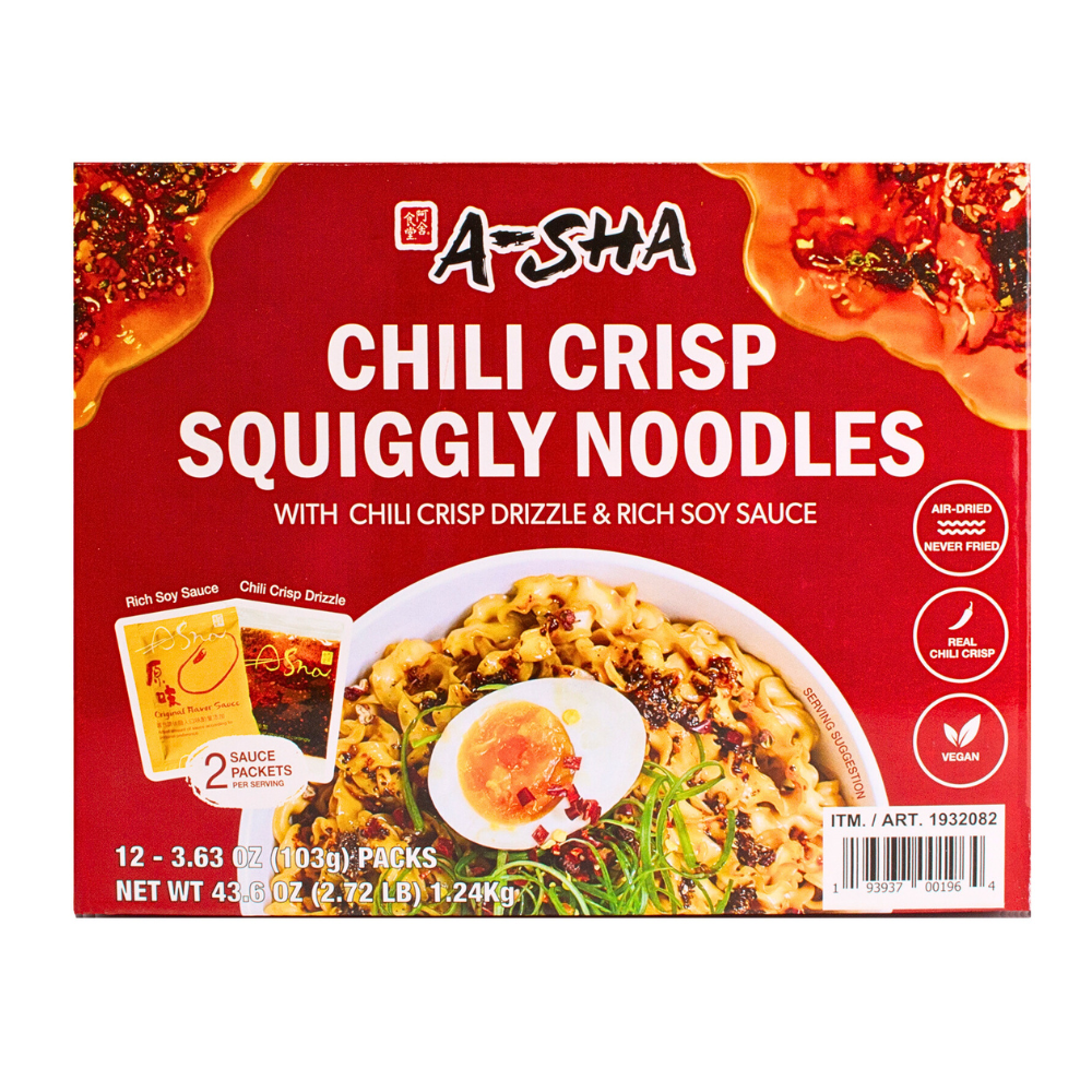 A-Sha Chili Crisp Squiggly Noodle