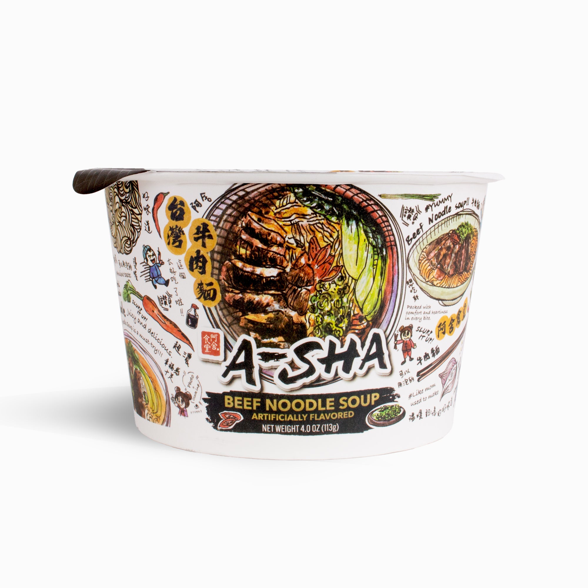 A-Sha x 88rising Beef Noodle Soup 6pk | A-Sha Foods USA