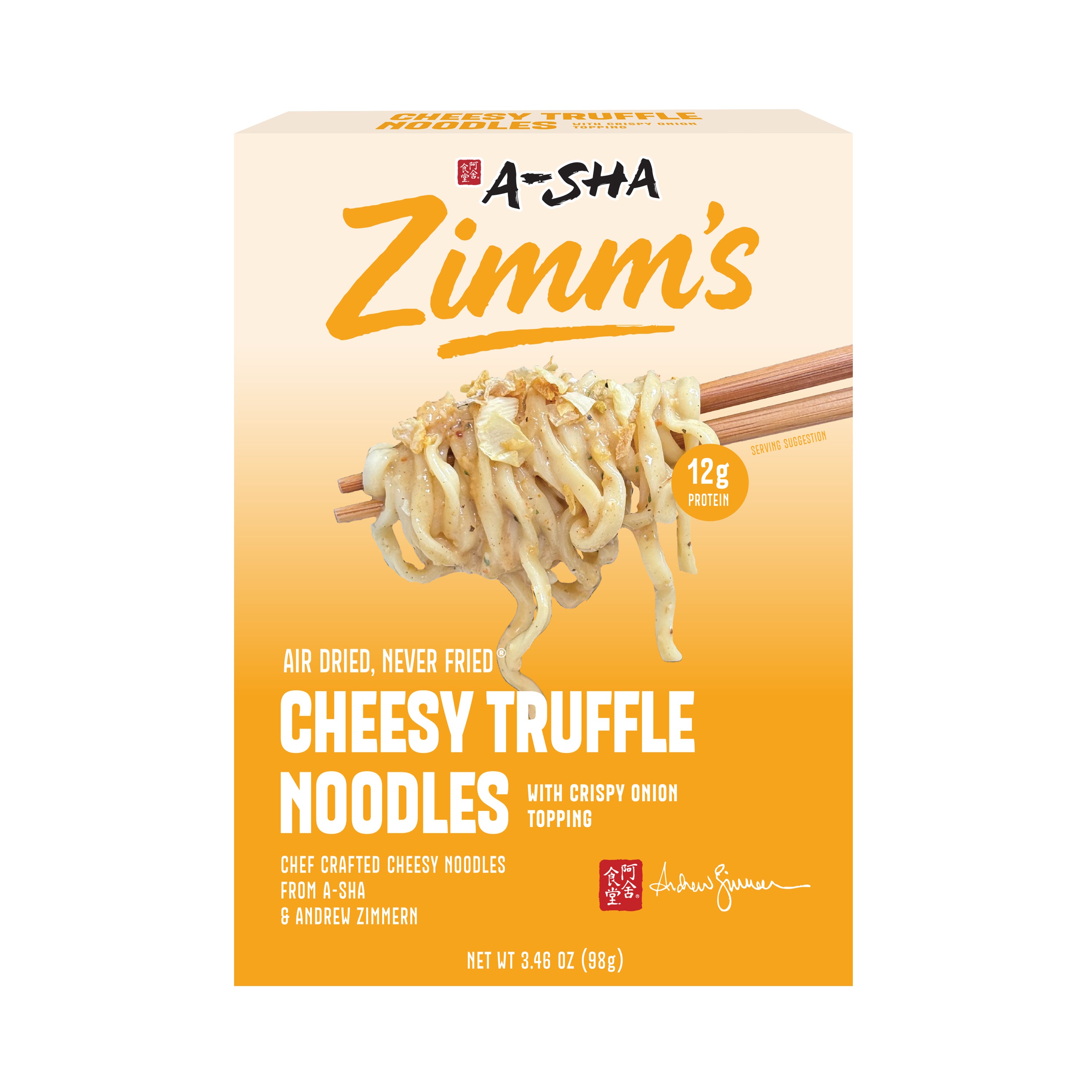 A-Sha Zimm's Cheesy Truffle Noodles | A-Sha Foods USA