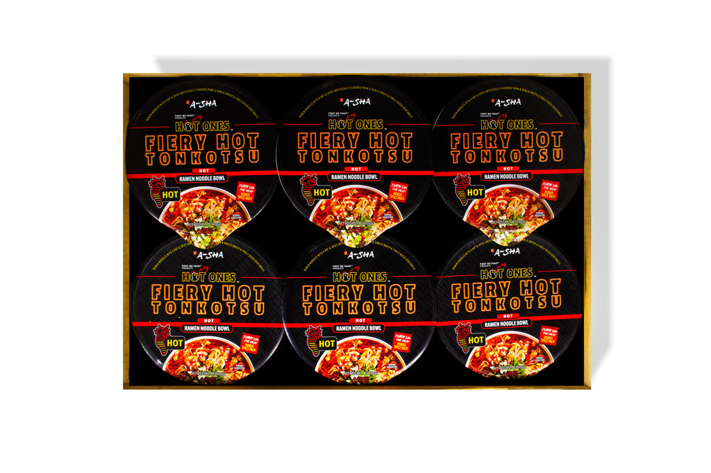 A-SHA x HOT ONES FIERY HOT TONKOTSU NOODLES 6PK