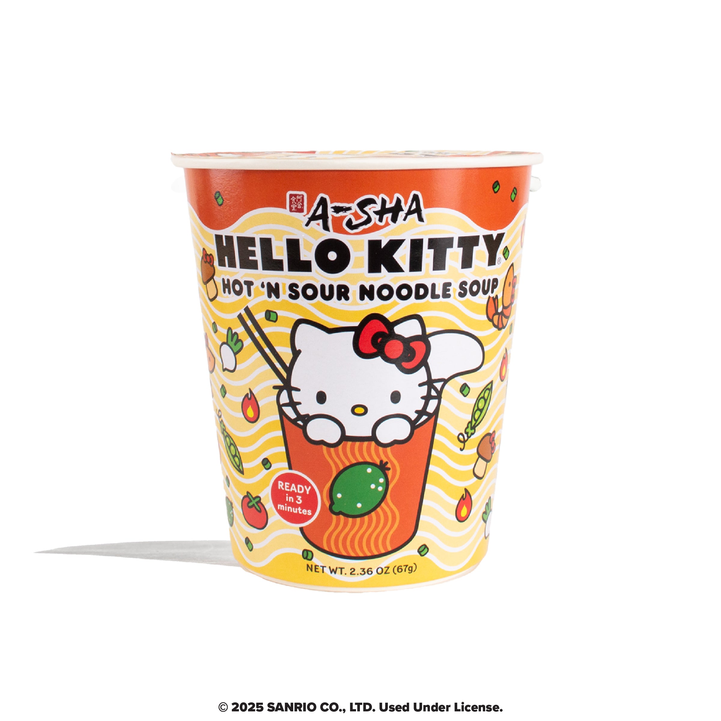 Hello Kitty Hot 'N Sour Noodle Soup | A-Sha Foods USA
