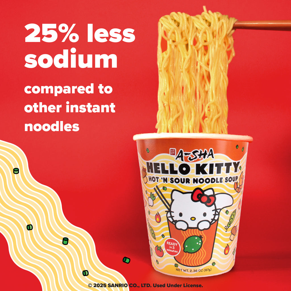 Hello Kitty Hot 'N Sour Noodle Soup