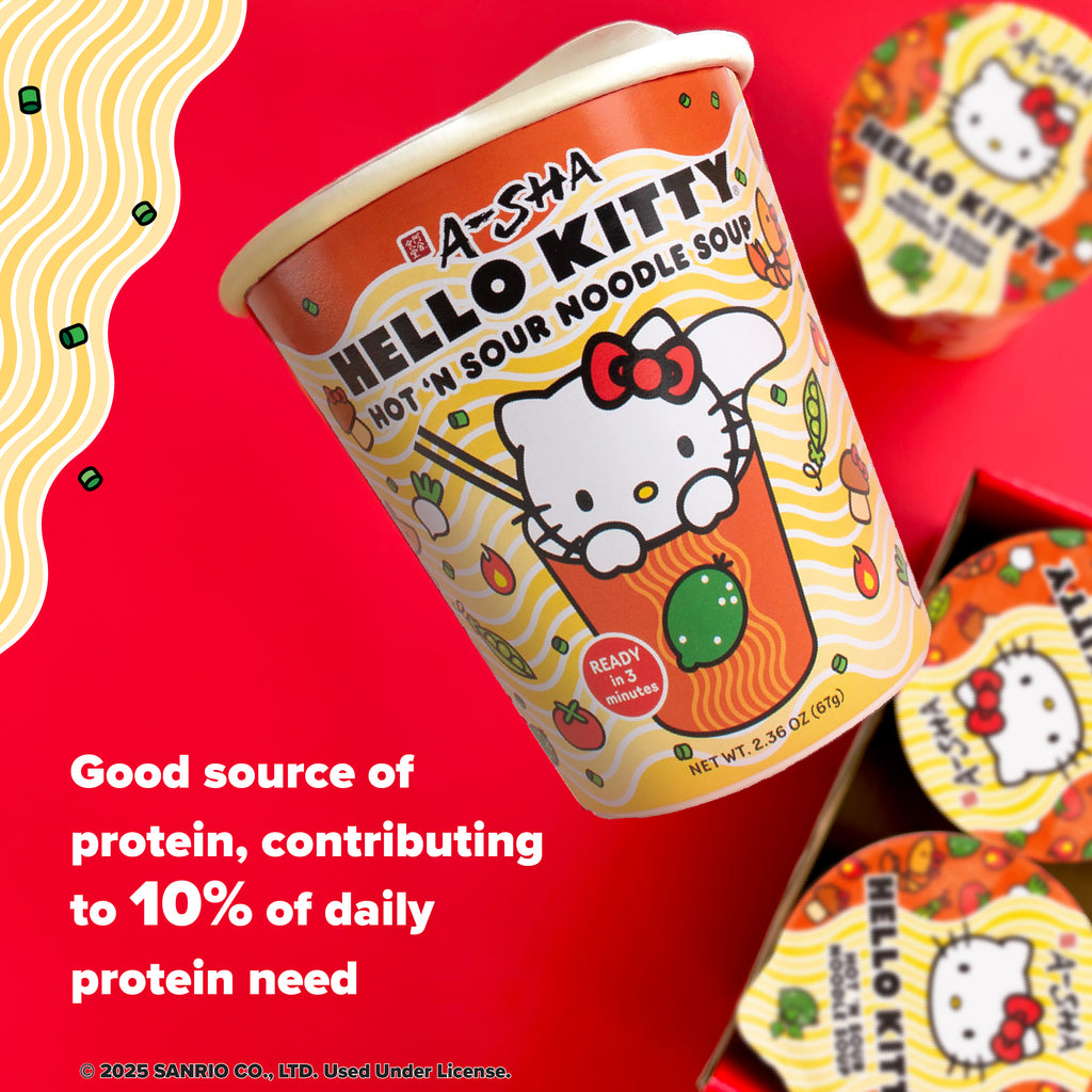 Hello Kitty Hot 'N Sour Noodle Soup