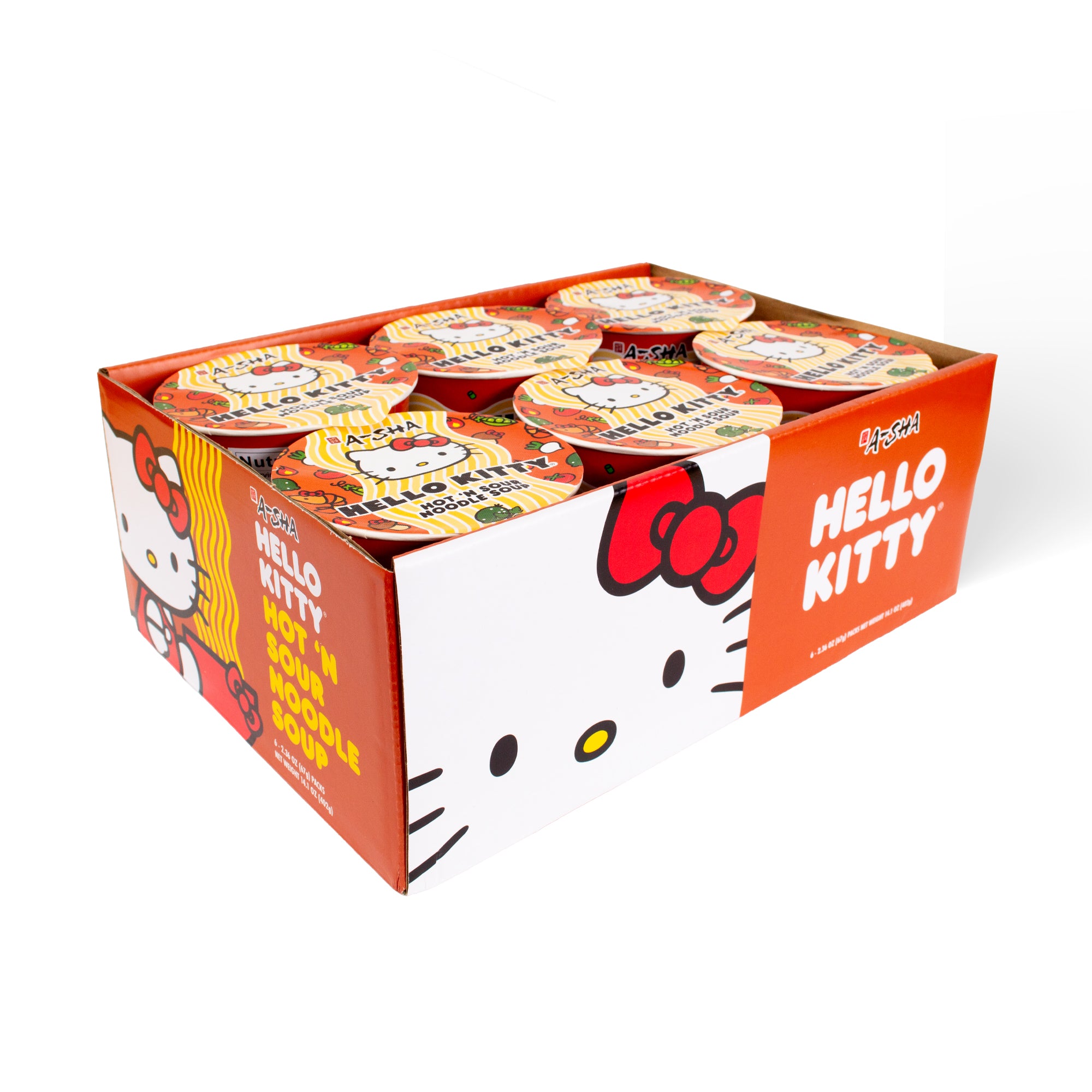 Hello Kitty Hot 'N Sour Noodle Soup | A-Sha Foods USA