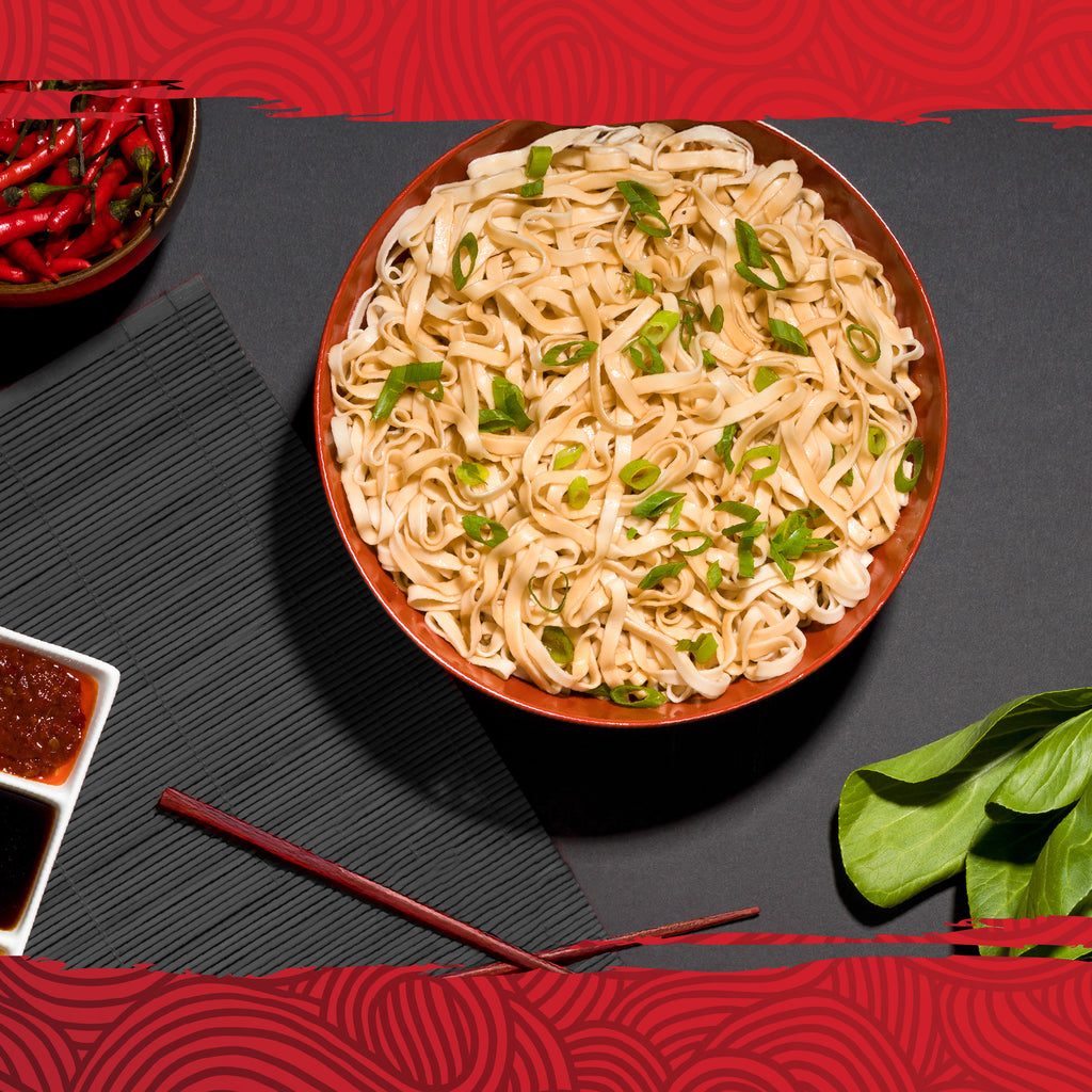 Hakka Wide Noodles - chili flavor (1set with 5 packs)