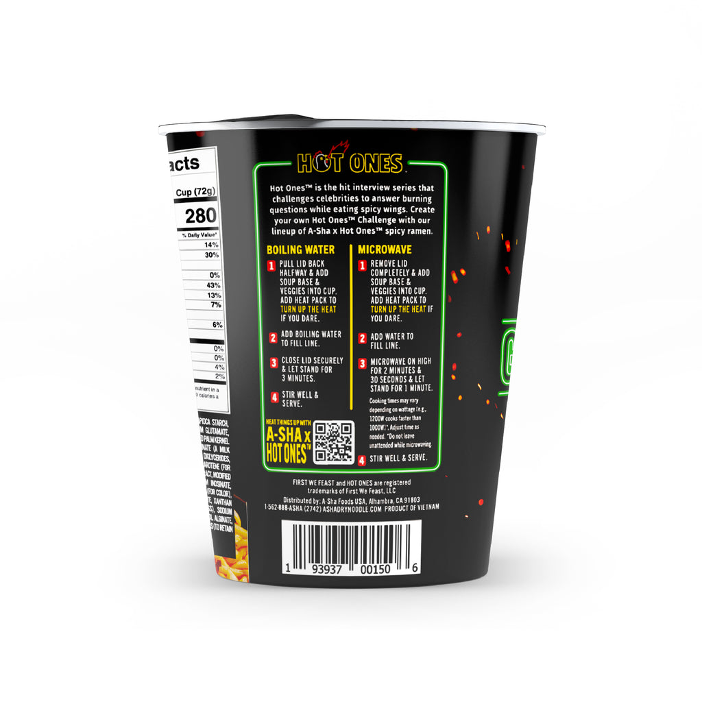 A-SHA x HOT ONES GARLIC CHILI NOODLES 6PK