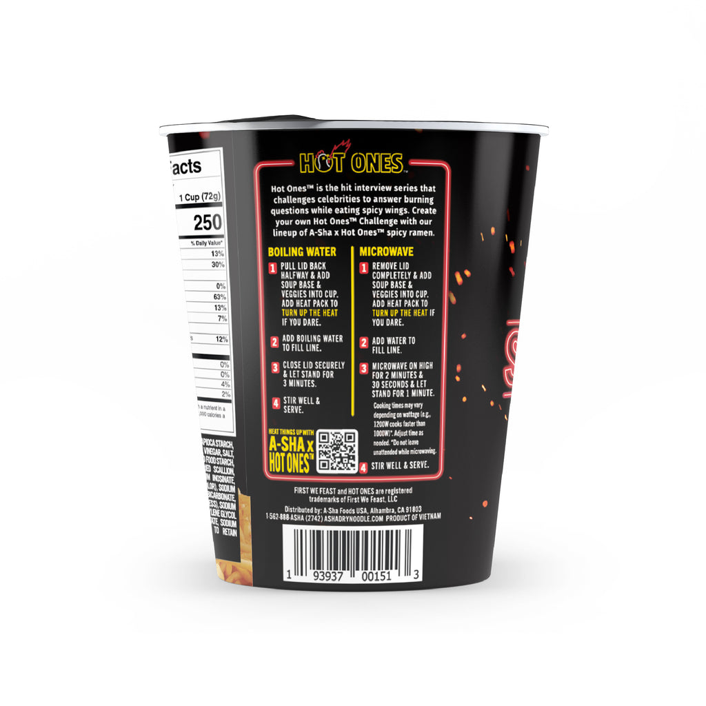 A-SHA x HOT ONES SMOKY CHILI NOODLES 6PK