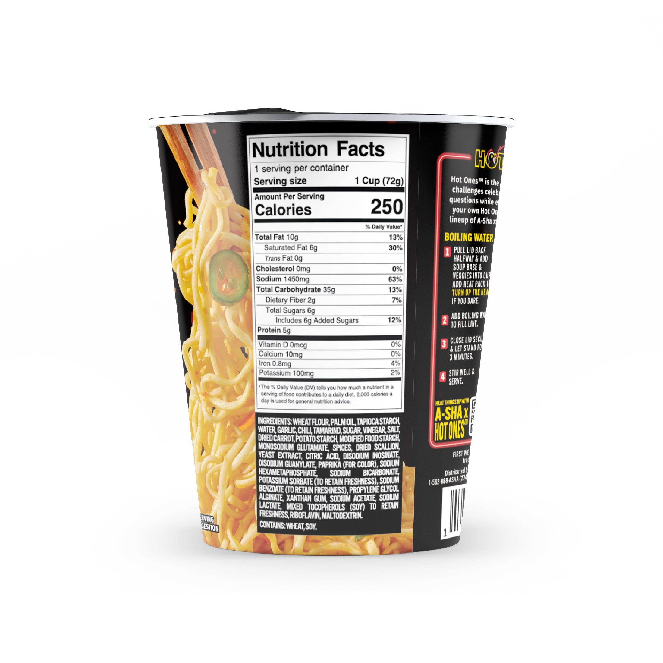 A-Sha x Hot Ones Smoky Chili Noodles 6PK | A-Sha Foods USA