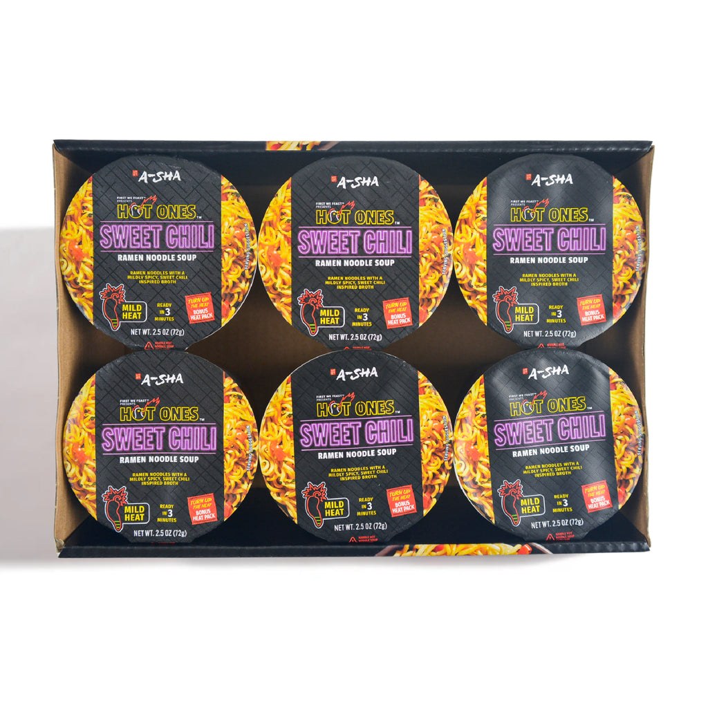 A-SHA x HOT ONES SWEET CHILI NOODLES 6PK