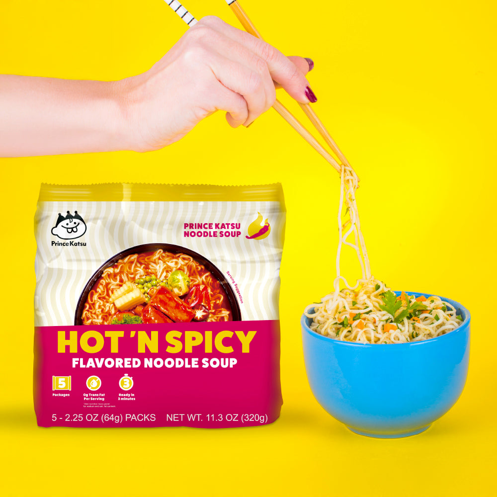 Prince Katsu Hot 'N Spicy Noodle Soup | A-Sha Foods USA