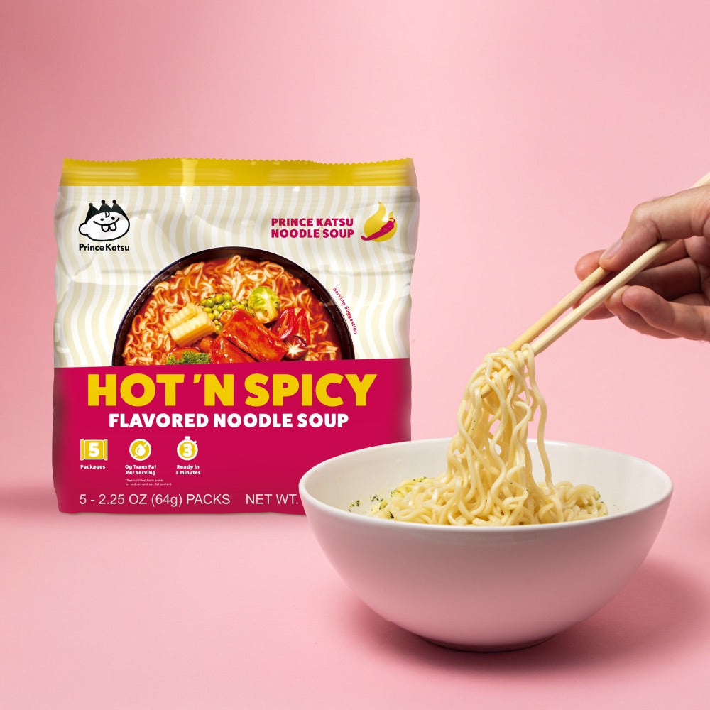 Prince Katsu Hot 'N Spicy Noodle Soup | A-Sha Foods USA