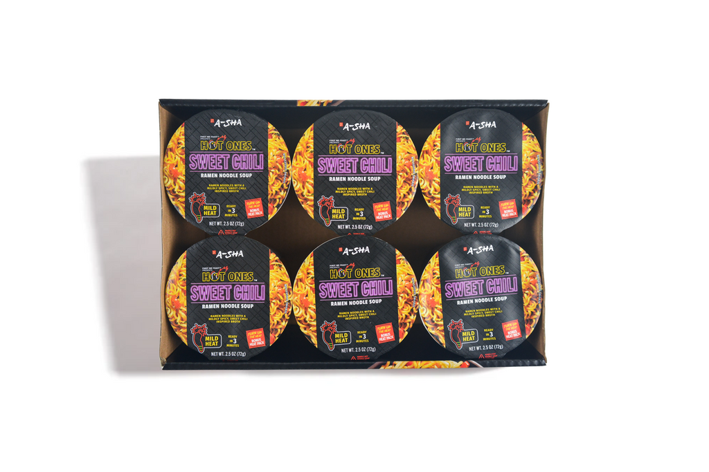 A-SHA x HOT ONES SWEET CHILI NOODLES 6PK