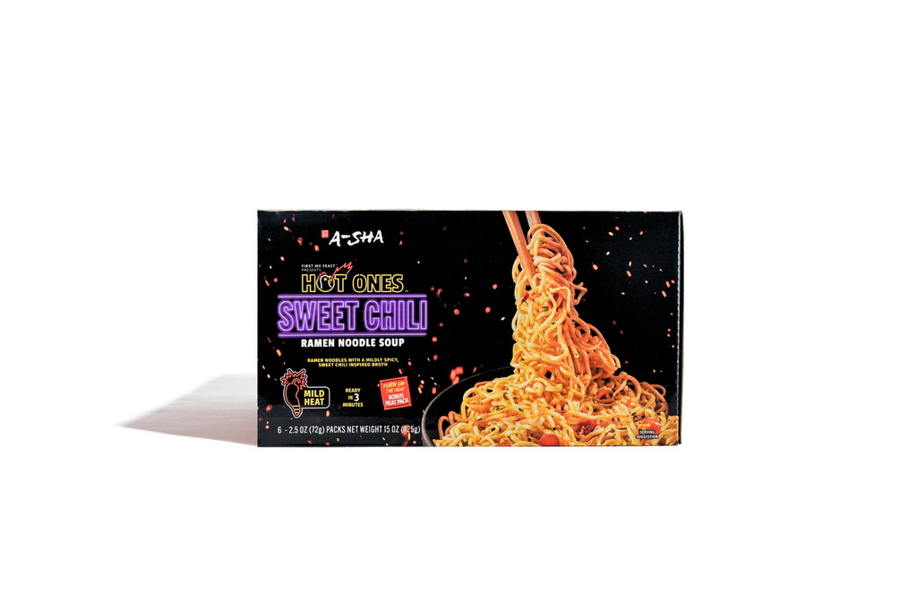 A-SHA x HOT ONES SWEET CHILI NOODLES 6PK