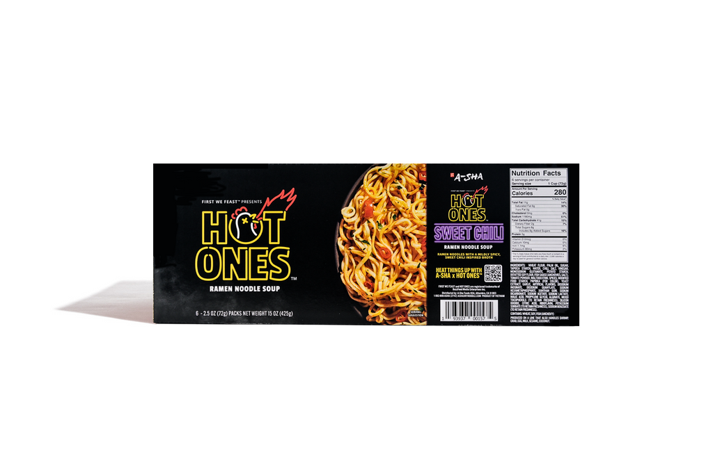 A-SHA x HOT ONES SWEET CHILI NOODLES 6PK