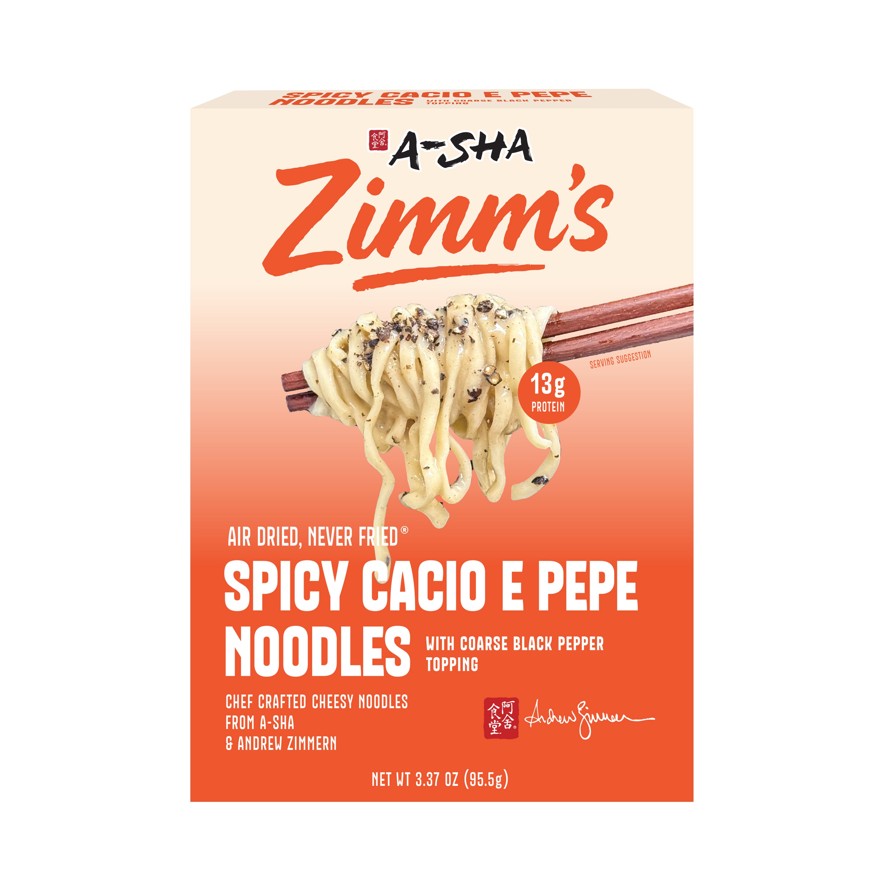 A-Sha Zimm's Spicy Cacio E Pepe Noodles | A-Sha Foods USA