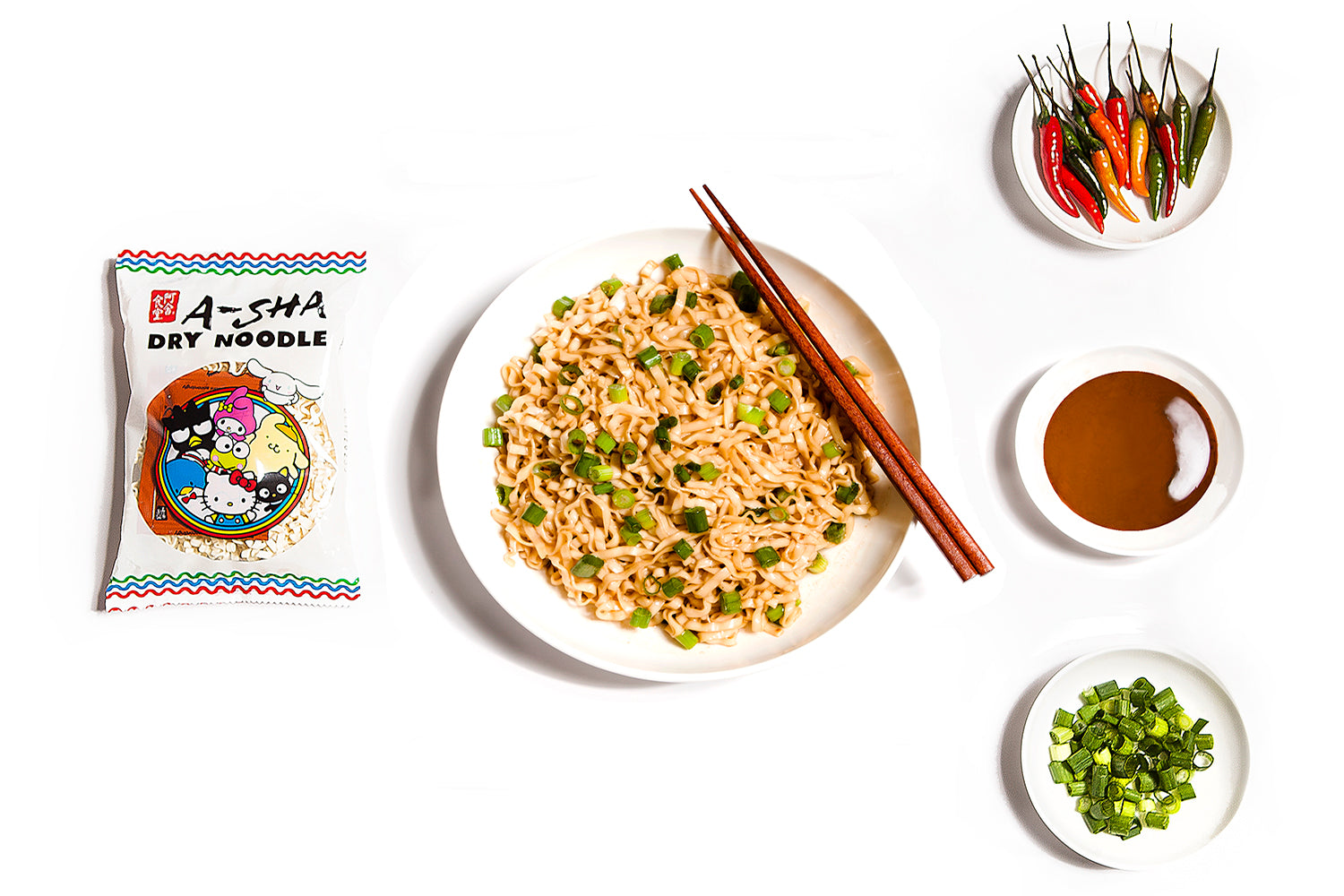 Hello Kitty and Friends Dry Noodles Bundle | A-Sha Foods USA