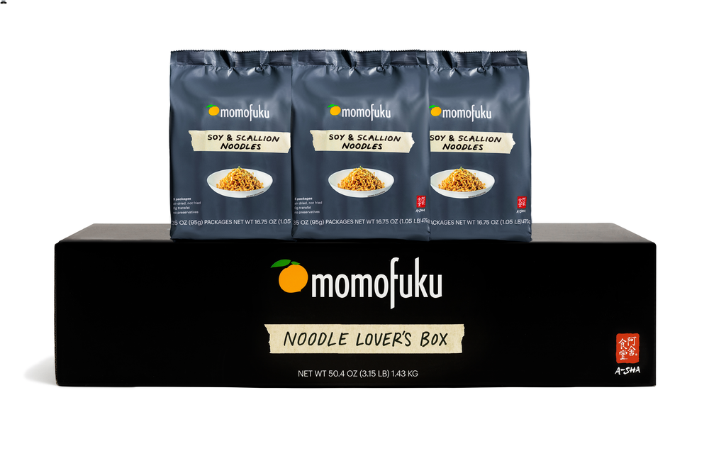 Momofuku x A-Sha Soy & Scallion Noodle Lover's Box