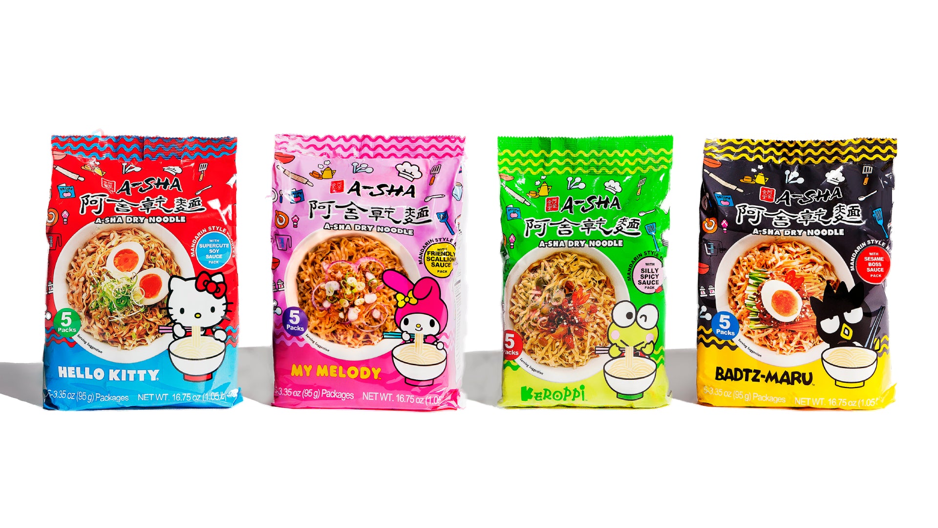 Noodles 青色 Sサイズ AHA Badtz-Maru Noodles - Sesame Boss Sauce (1 set with 5 packs