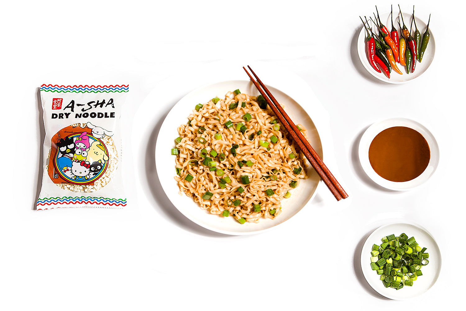 Keroppi Noodles - Silly Spicy Sauce (1 set with 5 packs) | A-Sha